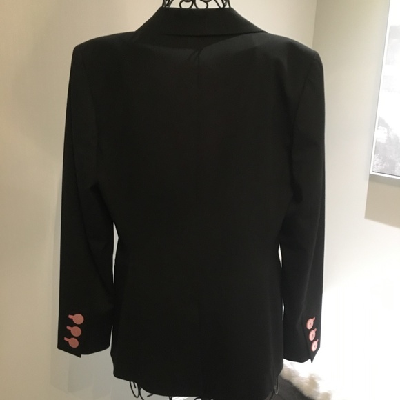 Dana Buchman Black & Pink 1-button Blazer & Top - Picture 2 of 7